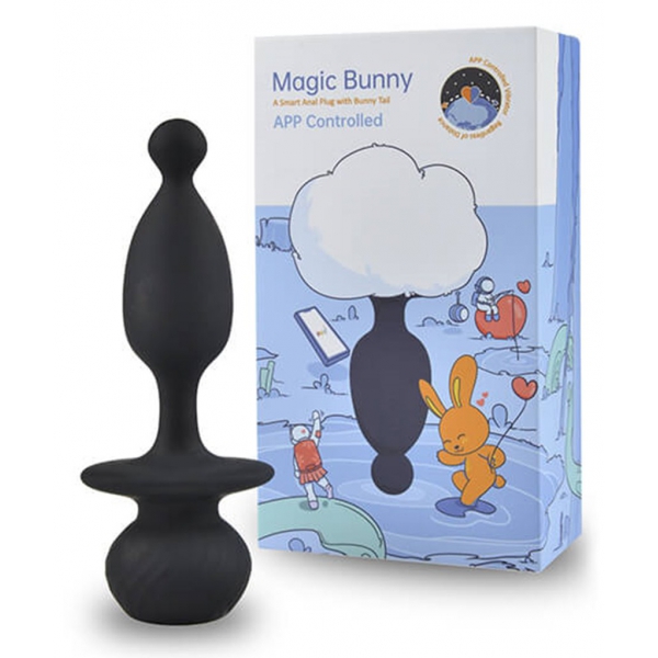 Magic Bunny Tail Vibrerende Plug 9 x 2.9cm
