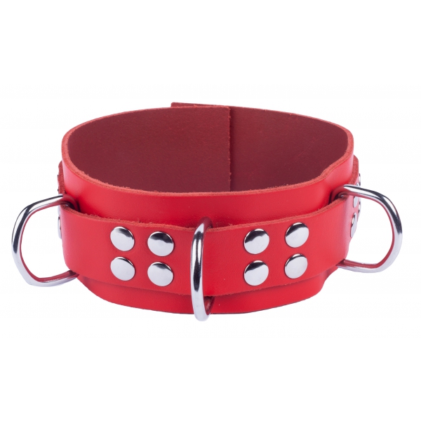 Ultra Red Leather Necklace