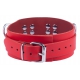 Lederhalsband Ultra Rot