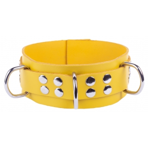 The Red Collier en cuir Ultra Jaune