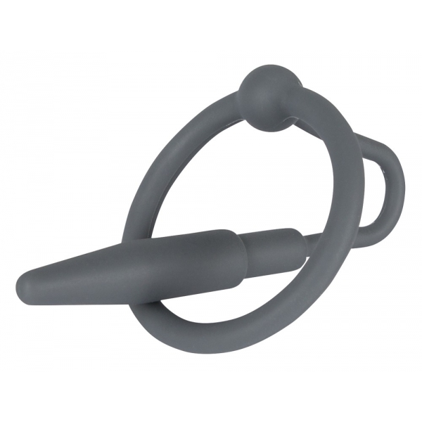Silikon Penis Plug mit Ring 5.5cm - Durchmesser 8mm