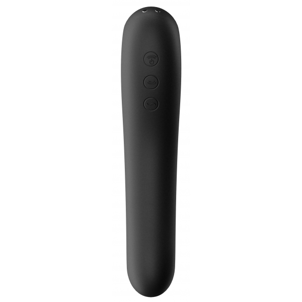 Estimulador Clitoral Duplo Kiss Satisfyer Preto