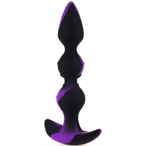 Tapón de silicona Three Pal 15 x 3,2cm Negro-Morado