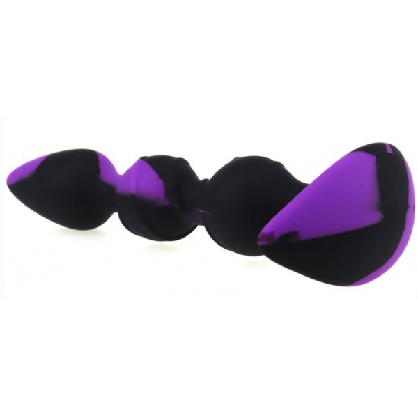 Tapón de silicona Three Pal 15 x 3,2cm Negro-Morado