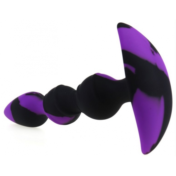 Tapón de silicona Three Pal 15 x 3,2cm Negro-Morado