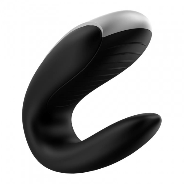 Doppelter verbundener Stimulator Double Fun Satisfyer Schwarz