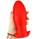 Plug silicone Saurus Egg S 10 x 4.5cm Rouge