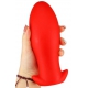 Silicone plug Saurus Egg S 10 x 4.5cm Red