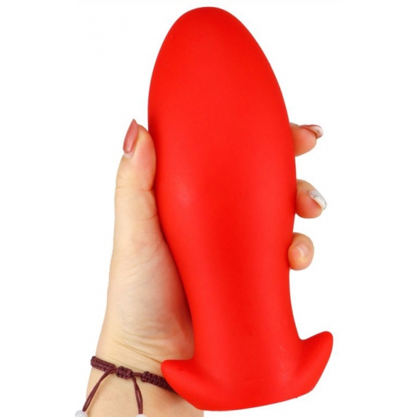 Plug Silicone Saurus Egg M 12 x 5.3cm Rouge