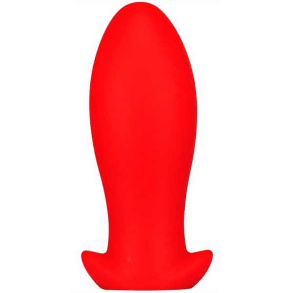 Saurus Egg XL Plug de Silicone 16,5 x 7,3cm Vermelho