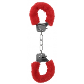 Pleasure Furry Red Handcuffs