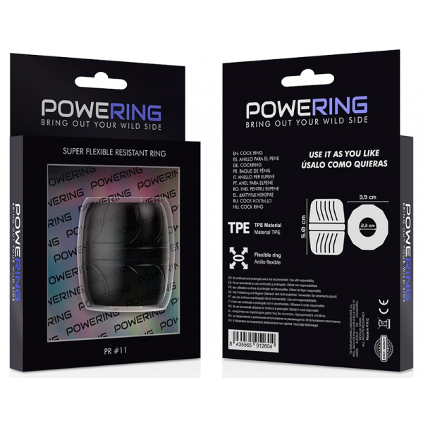 POWERING SUPER FLEXIBLE RESISTANT RING  5CM PR11 BLACK