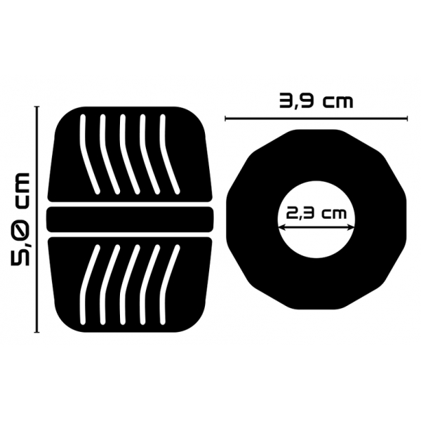 Ballstretcher Anillo PR11 5cm Trasparente