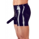 Latex boxershorts met penis en anale omhulsels