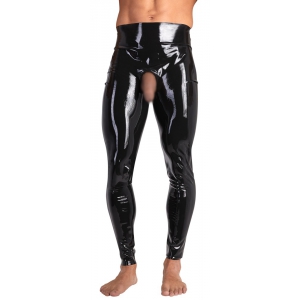 The Latex Collection Calzoncillos largos de látex con abertura para el pene