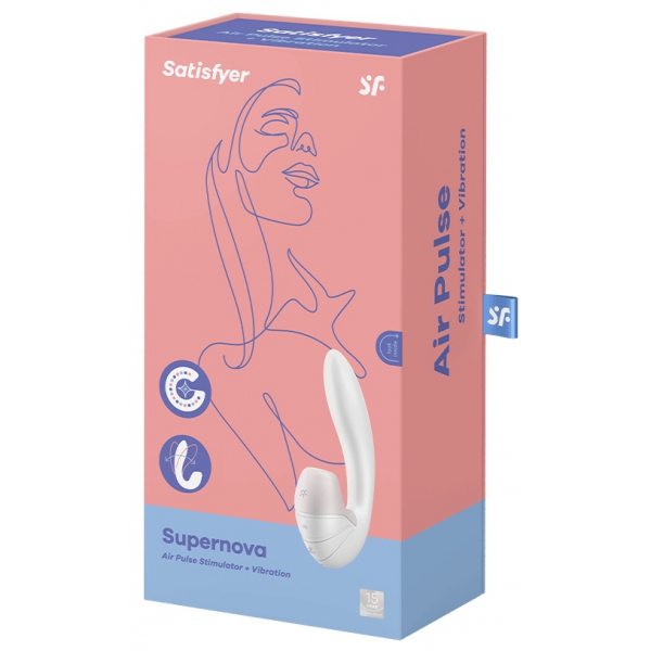 Stimolatore clitorideo Supernova Satisfyer Bianco