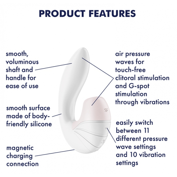 Supernova Satisfyer Clitoral Stimulator White