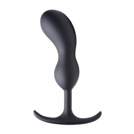 Heavy Hitters Premium Silicone Weighted Prostate Plug - Large - Black