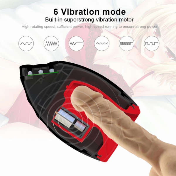 Vibrating Masturbator Oral Chiven 6 Vibrations