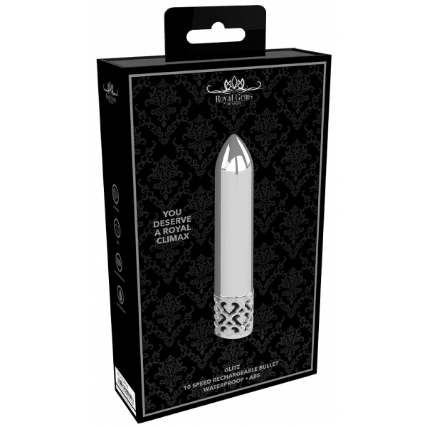 Mini Vibro Glitz 8.7cm Silber