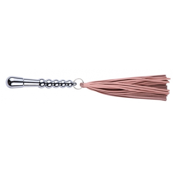 Metal Handle With Leather Whip Rose