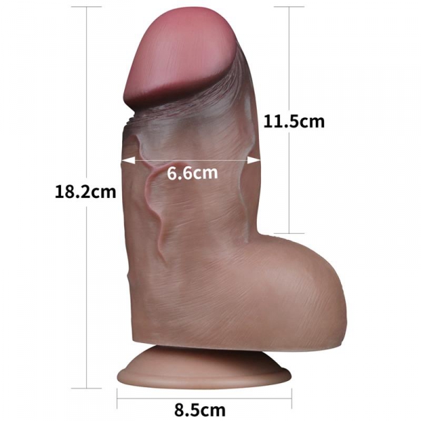 Consolador ThickUp Nature Cock 12 x6.5cm Latino