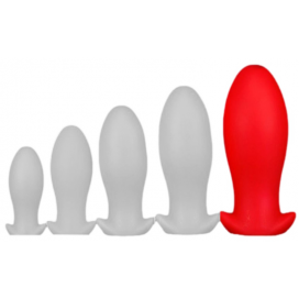 Plug silicone Saurus Egg XXL 18.5 x 8.3cm Rouge