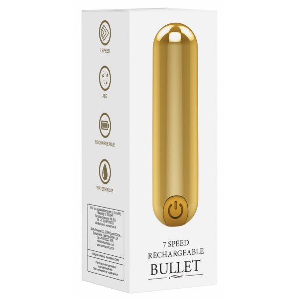 Mini Vibro Bullet Up 7.7 x 2cm Gold