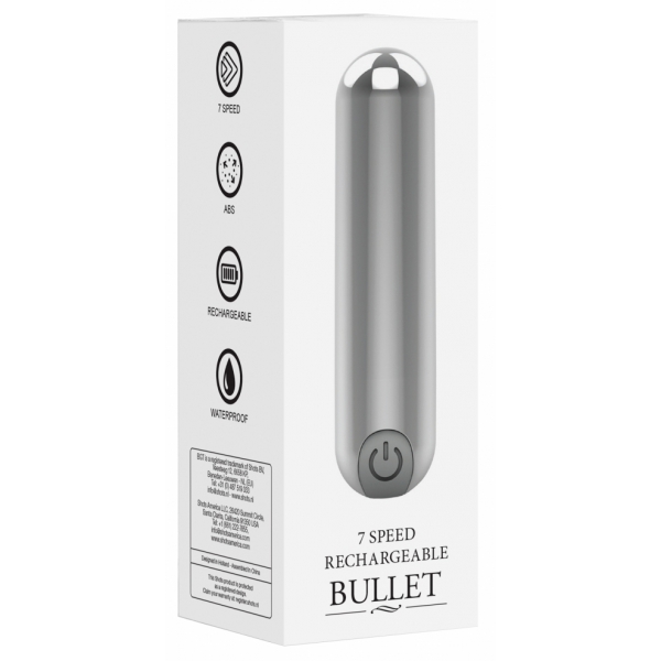 Mini Vibro Bullet Up 7.7 x 2cm Silber