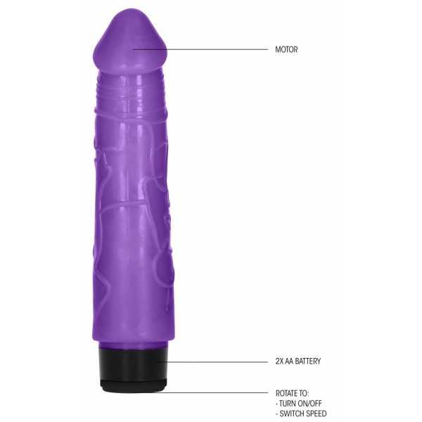 Vibrating Dildo Vibe Thick 17 x 4.2cm Purple