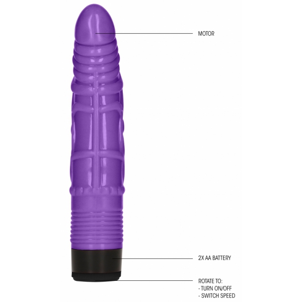 Vibrating Dildo Vibe Slight Dildo 16 x 3.8cm Purple
