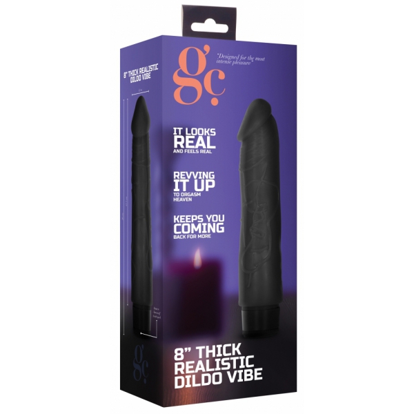 Consolador Vibe Consolador vibrador grueso 17 x 4,2cm Negro