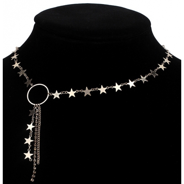 Cuban Stars Gold Necklace