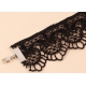 Triple Lace Necklace Black