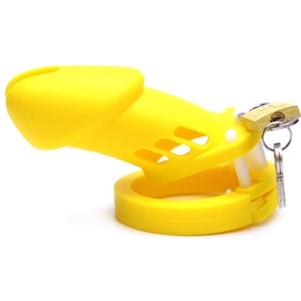 CB-6000 Silicone Male Chastity Cage YELLOW