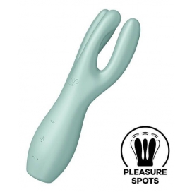 Satisfyer Estimulador de Clitoris de Três Satisfações 14cm Verde