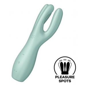 Satisfyer Estimulador de clítoris Threesome Satisfyer 14cm Verde