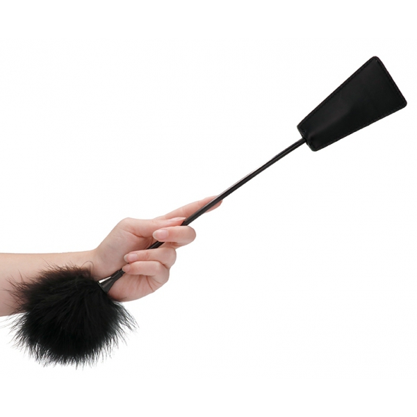 Plumero Ouch Whip and Feather 43cm Negro