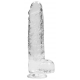 Dildo Kristalhelder 19 x 4.5cm Transparant