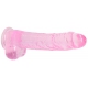 Crystal Clear Dildo 19 x 4.5cm Pink