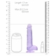 Dildo transparente 12 x 3cm roxo