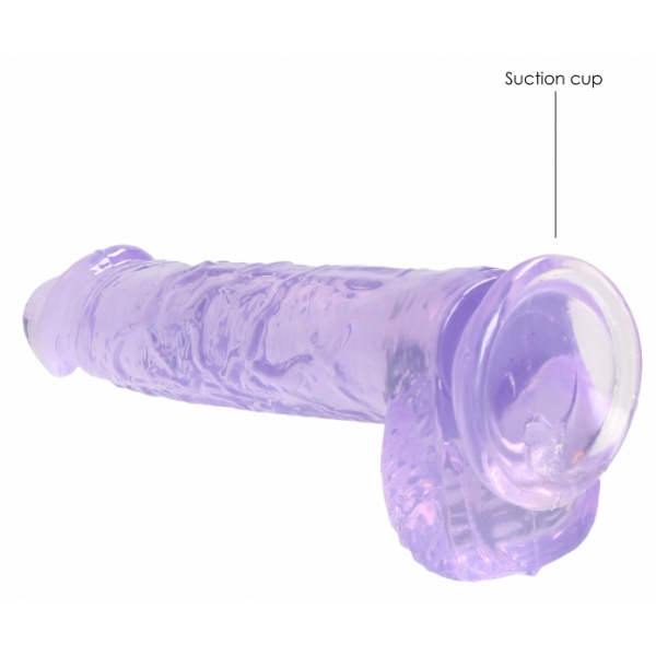 Dildo Crystal Clear 12 x 3cm Violett