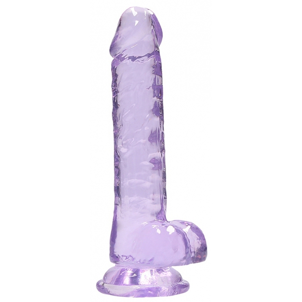 Dildo Cristalino 14 x 3,5cm Púrpura