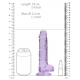 Dildo trasparente 14 x 3,5 cm viola