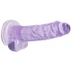 Dildo trasparente 14 x 3,5 cm viola