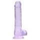 Dildo Crystal Clear 16 x 4cm Violett