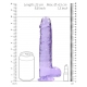 Dildo trasparente 19 x 4,5 cm viola