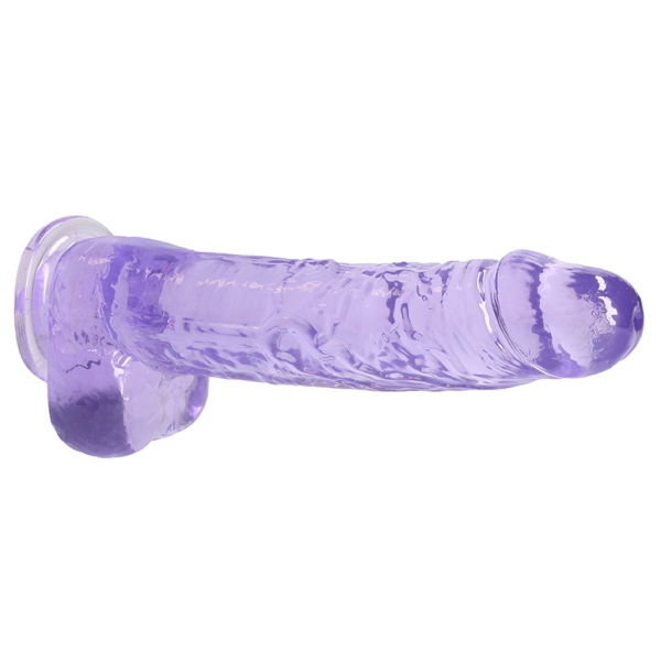 Dildo Crystal Clear 19 x 4.5cm Violett