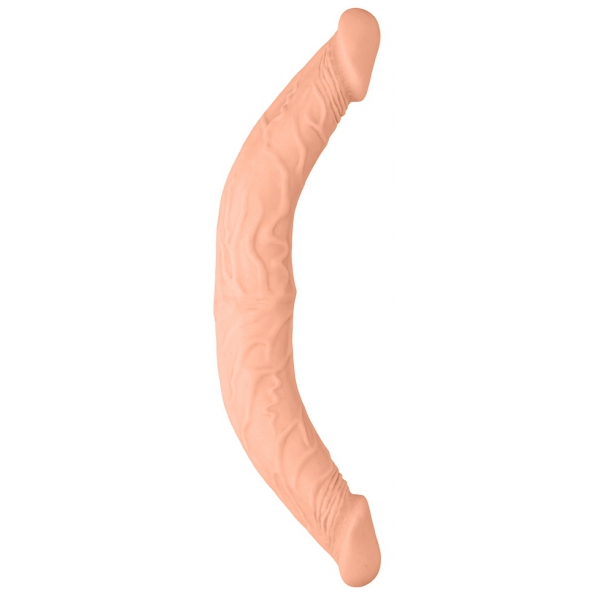 Dubbele dildo Realrock 36 x 4.4cm Flesh