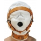 Medical Fetish Padded Locking Hospital Restraint Hood WHITE